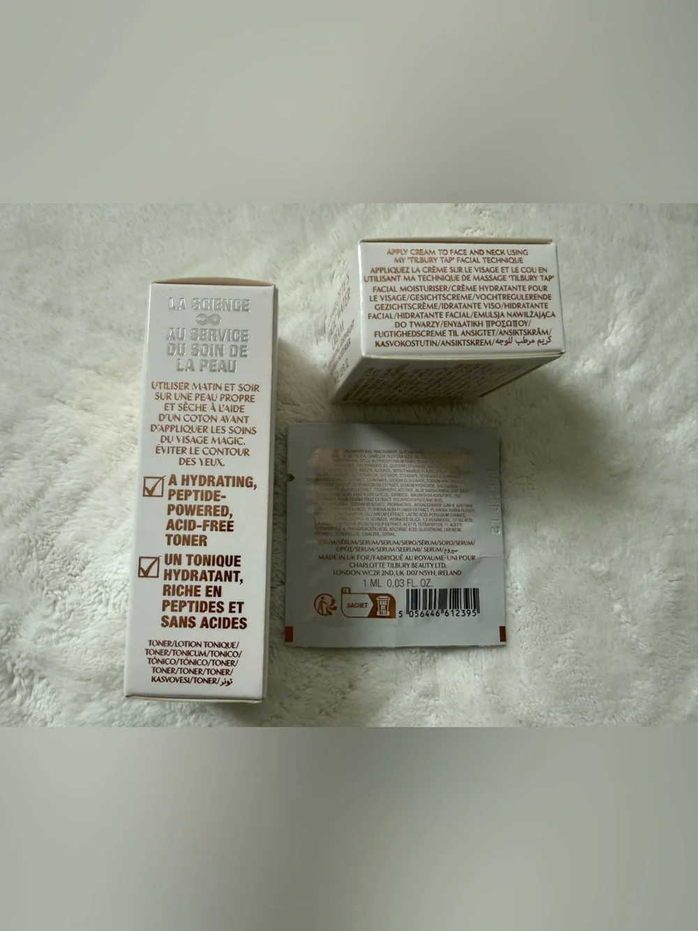 Charlotte Tilbury Glow Toner and Magic Water Cream Mini - Magic Serum Sample